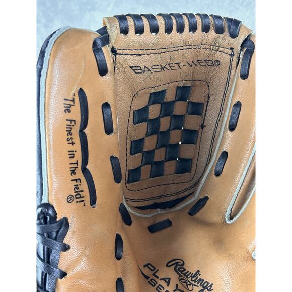 Rawlings Player Series PL1208 12" Leather Palm Glove Basket Web Throw Left Hand - Picture 6 of 8
